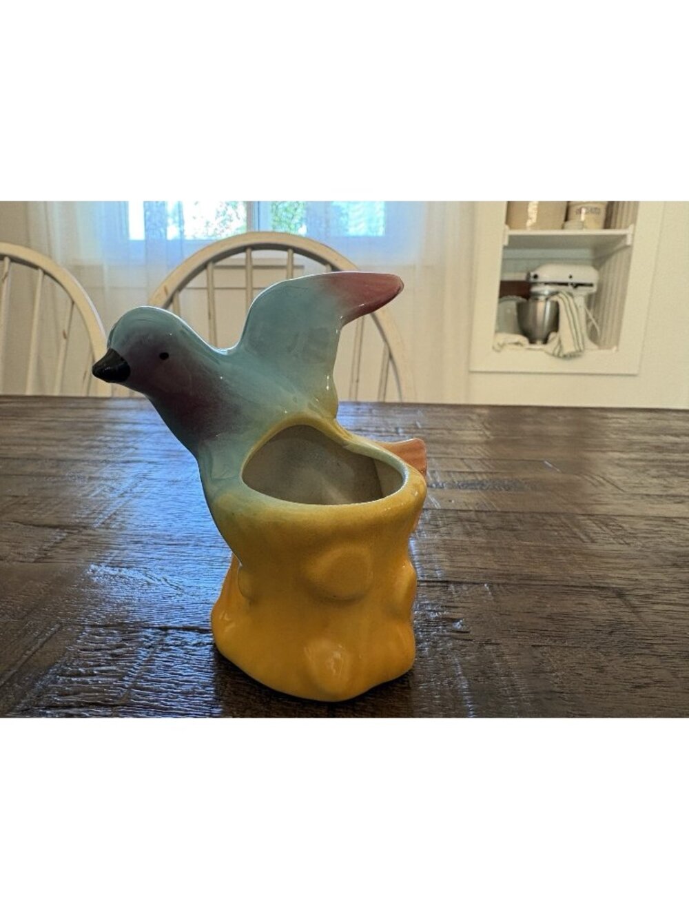 Vintage Bird Decorative Flower Planter 4.5" Tall Royal Copley